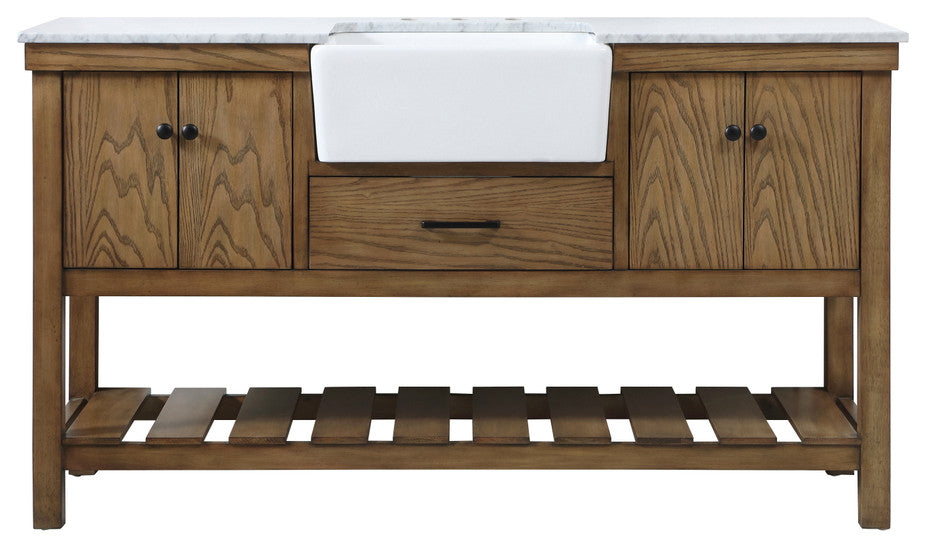 Home Living 22" Farmhouse Driftwood-Light Bathroom Vanity