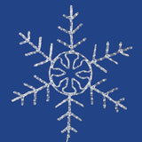 Vickerman 48" LED 320Lt PureWht Forked Snowflake