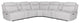 Parker Living Alpine 7 Piece Power Reclining Sectional, Airy Snow