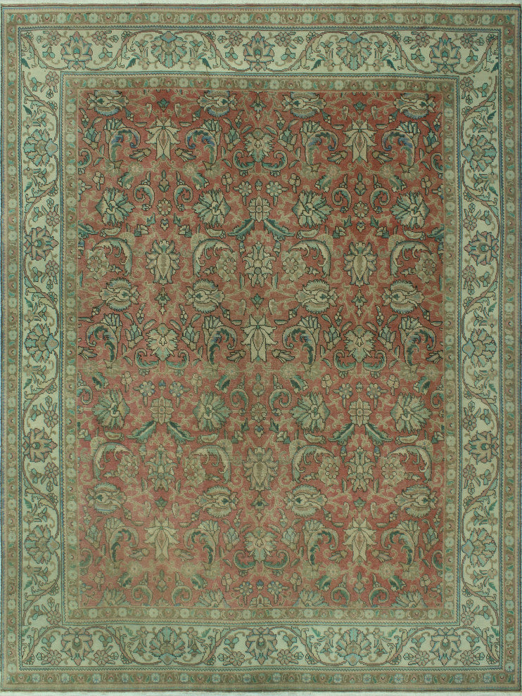 Fine Vintage Distressed Shafi Rose Rug