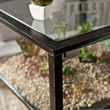 Gretta Terrarium Display End Table