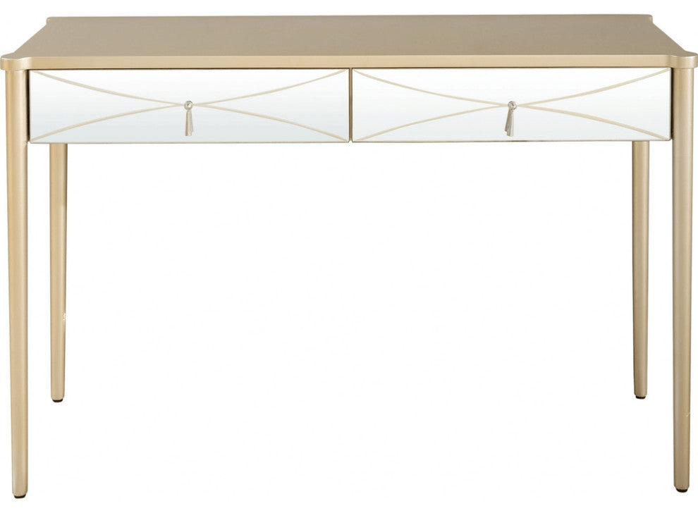 Champagne Finish Console Table
