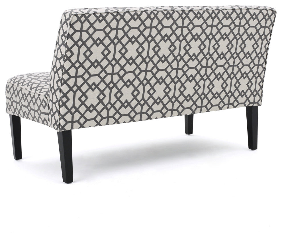 Charlotte Modern Fabric Loveseat