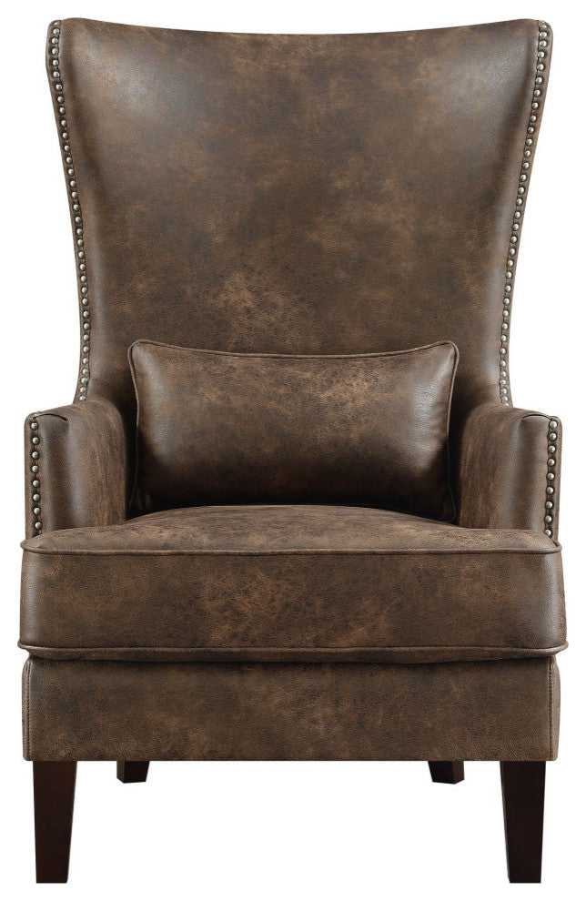 Picket House Elia Chair With Chrome Nails, Sierra Toffee