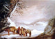 Alvan Fisher Meeting by a River, Gallery Wrapped Canvas Print, 18"x27"