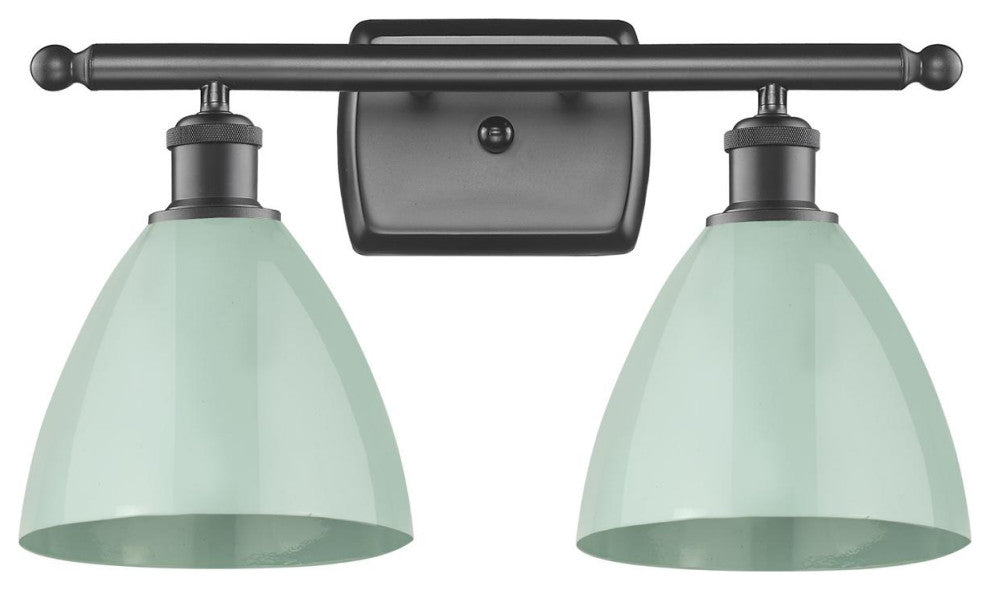 Innovations 516-2W-OB-MBD-75-SF-LED 2 Light Bath Vanity Light, Oil Rubbed Bronze