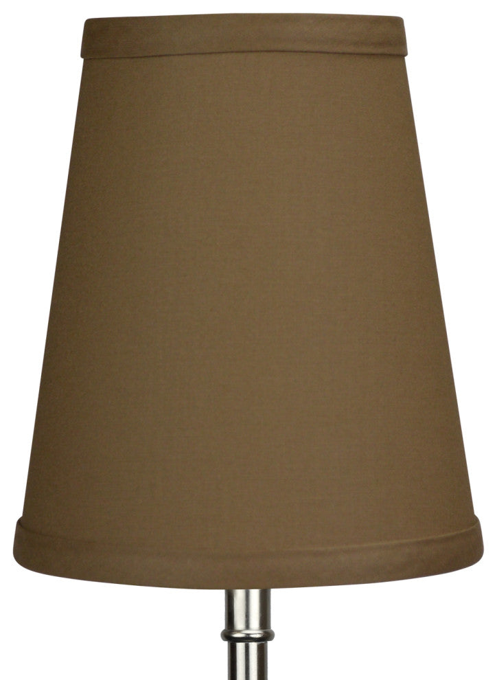 Fenchel Shades 4"x6"x7" Empire Lamp Shade, Linen Bison