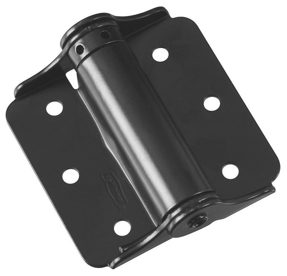 National HardwareÂ® N114-975 Adjustable Steel Spring Hinge, Black, 3", 2-Pack