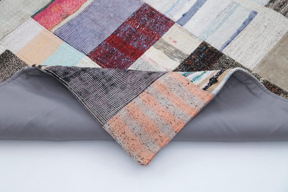 Rug N Carpet - Handmade Turkish 6' 10'' x 10' 0'' Vintage Patchwork Kilim Rug