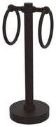Vanity Top 2 Towel Ring with Groovy Accents, Oil Rubbed Bronze