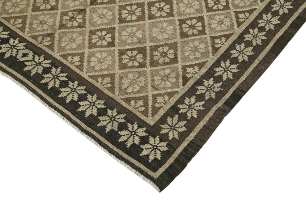 Rug N Carpet - Handmade Bessarabian 5' 8'' x 12' 4'' Vintage Floral Kilim Rug