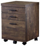 File Cabinet, Rolling Mobile, Storage Drawers, Printer Stand, Brown