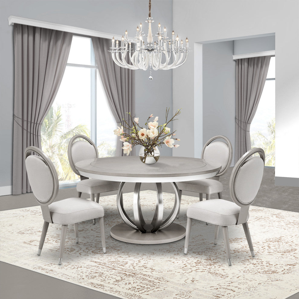 Eclipse Round Dining Table - Moonlight Gray