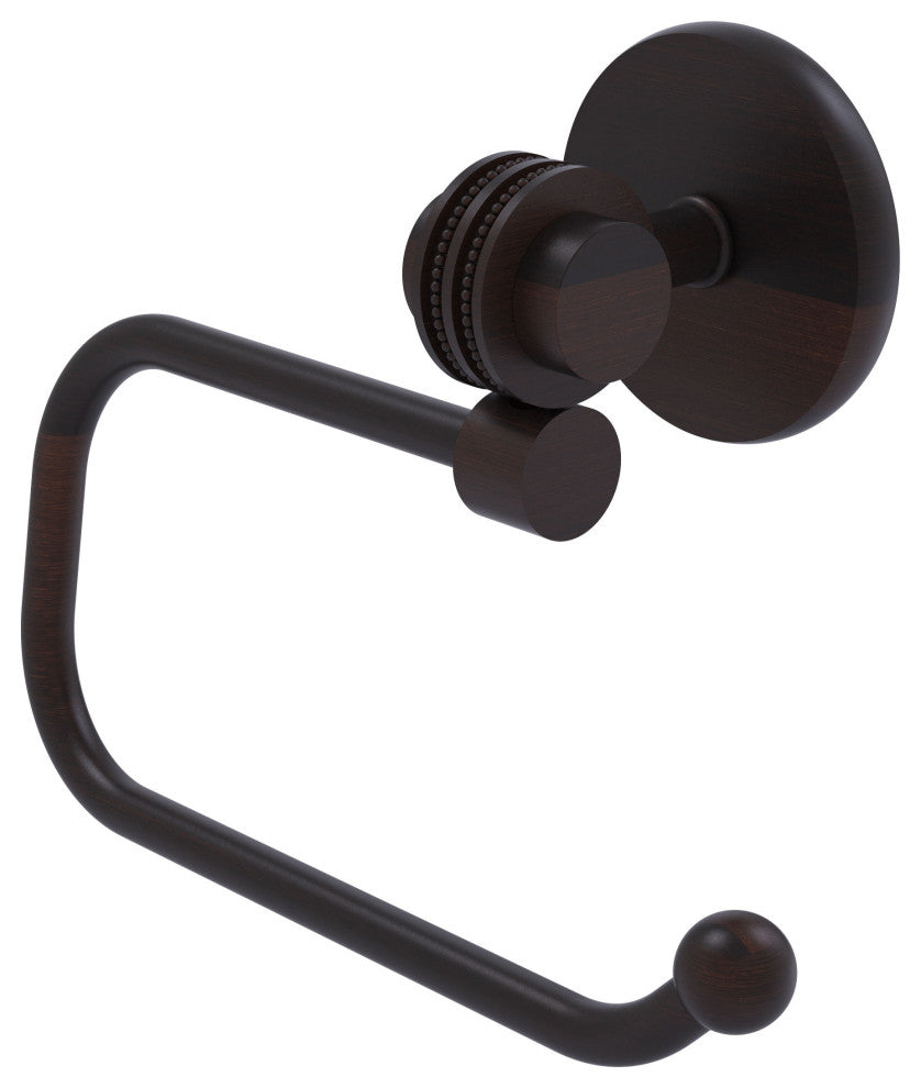 Satellite Orbit Two Euro Dotted Accent Toilet Tissue Holder, Venetian Bronze