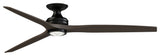 Fanimation Spitfire DC-KIT-72-LK-F Spitfire DC 72" 3 Blade Indoor - Black /
