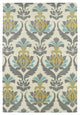 Kaleen Hand-Tufted Melange Ivory Wool Rug, 5''x7''9"