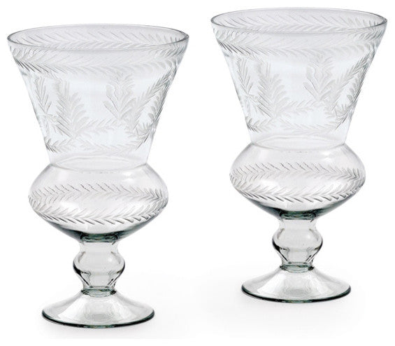 Pair of Glass Barcelona Hurricane