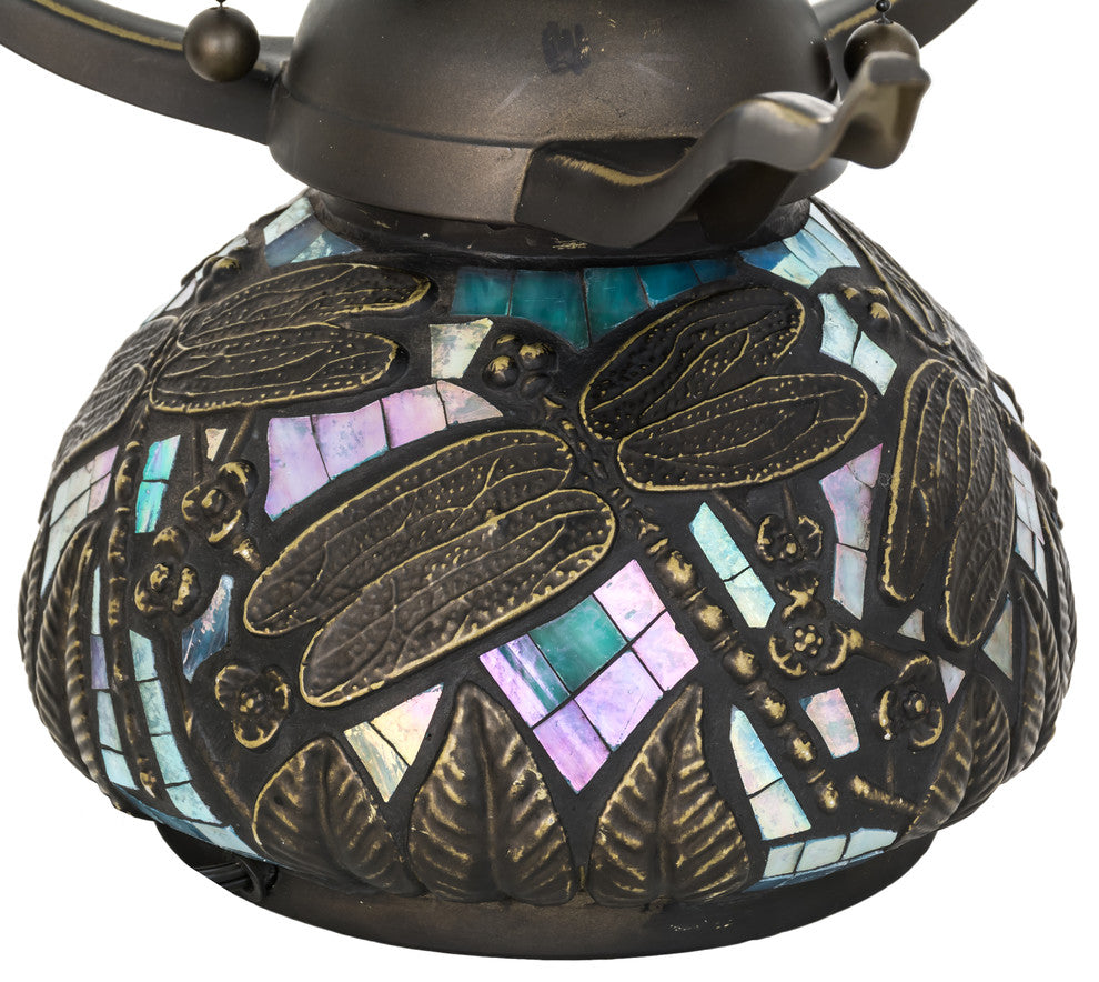 16 High Tiffany Hanginghead Dragonfly Cone Table Lamp