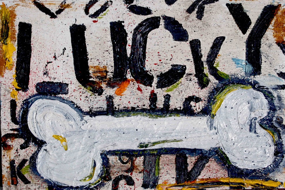 "Lucky Bone" Painting Print on Canvas by Tori Campisi
