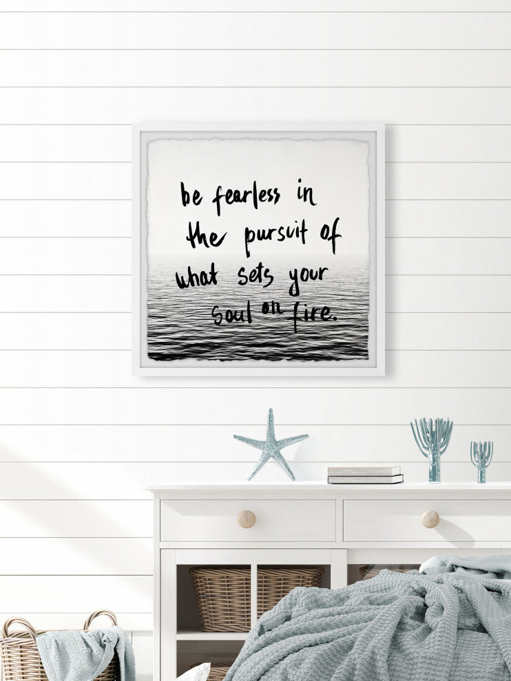 "Set Your Soul on Fire" Framed Painting Print, 12x12