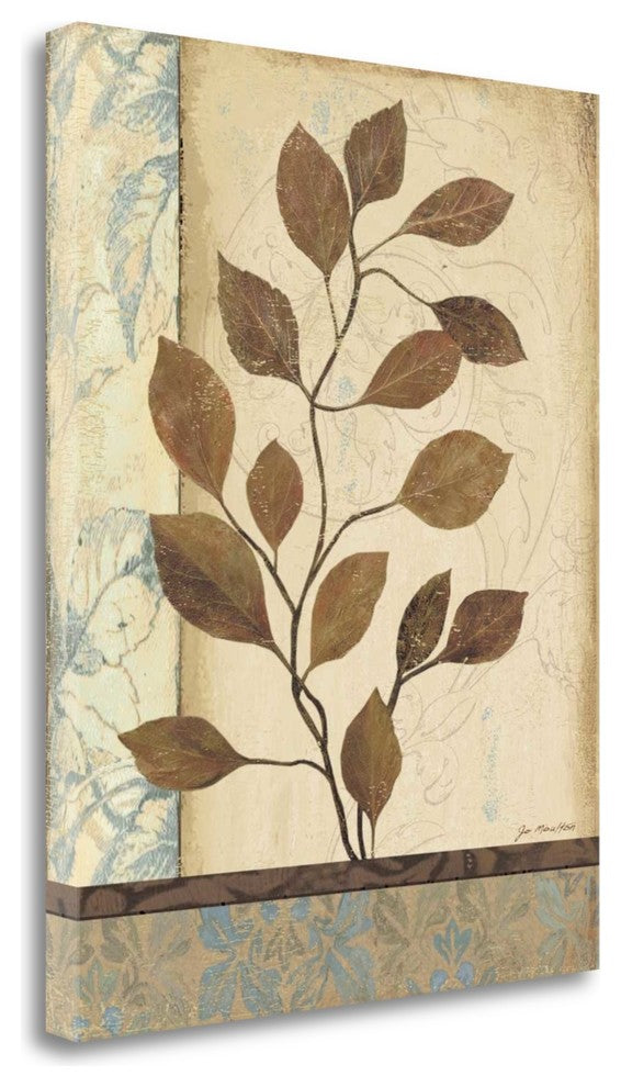 "Earthern Blue I" By Jo Moulton, Giclee Print on Gallery Wrap Canvas
