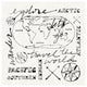 "Mapped Shorelines II" Digital Paper Print by Sue Schlabach, 26"x26"