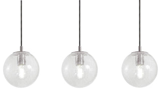 Palla 3-Light Linear Pendant, 60W, Satin Nickel
