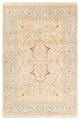 Eclectic, One-of-a-Kind Hand-Knotted Area Rug Ivory, 4' 2 x 6' 3