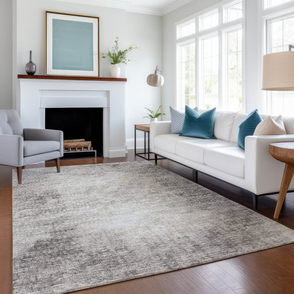 Premium Machine Washable Mayfield AMF34 Mocha 10' x 14' Rug