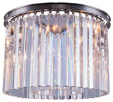 1208 Sydney Collection Flush Mount, Clear, Polished Nickel