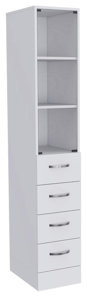 Magna Linen Cabinet-White