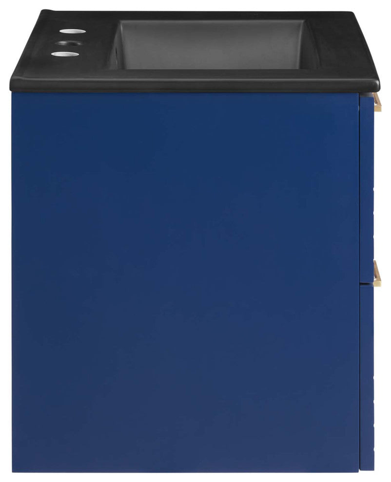 Daybreak 24" Bathroom Vanity, Blue Black