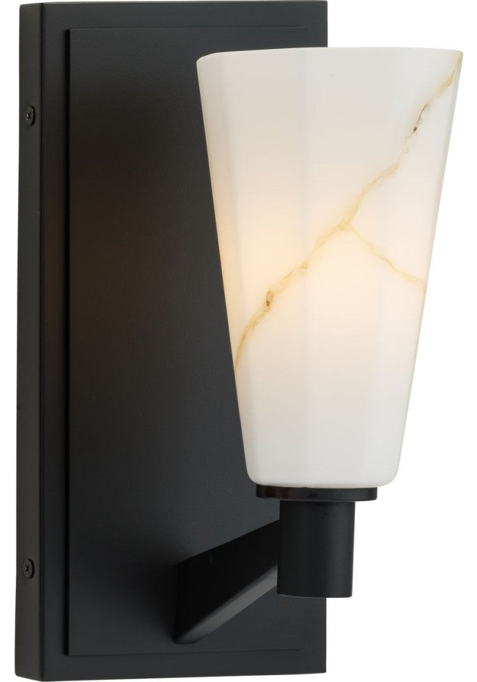 Tosca Collection One-Light Luxe Wall Bracket, Matte Black