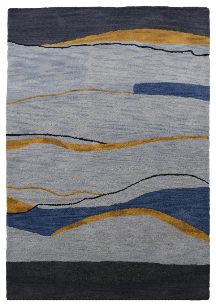 HAND TUFTED WOOL ECO-FRIENDLY AREA RUGS, Multicolor Color, Contemporary Design