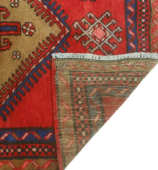 Fine Vintage Distressed Radeliff Red/Blue Runner, 3'1x9'5