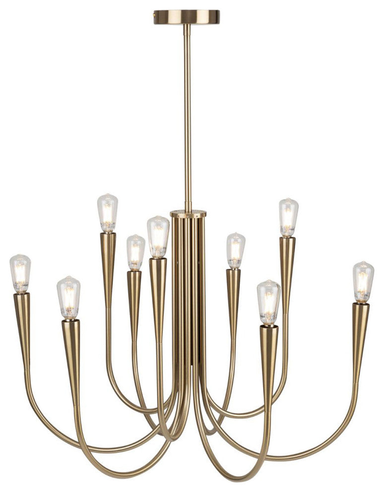 Bronte - Chandelier - 9-Light - Brass
