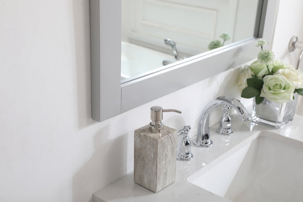 Anderson Rectangle Vanity Mirror 30", Gray