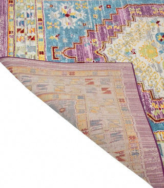 Noori Rug Distressed Hester Grey/Purple Runner