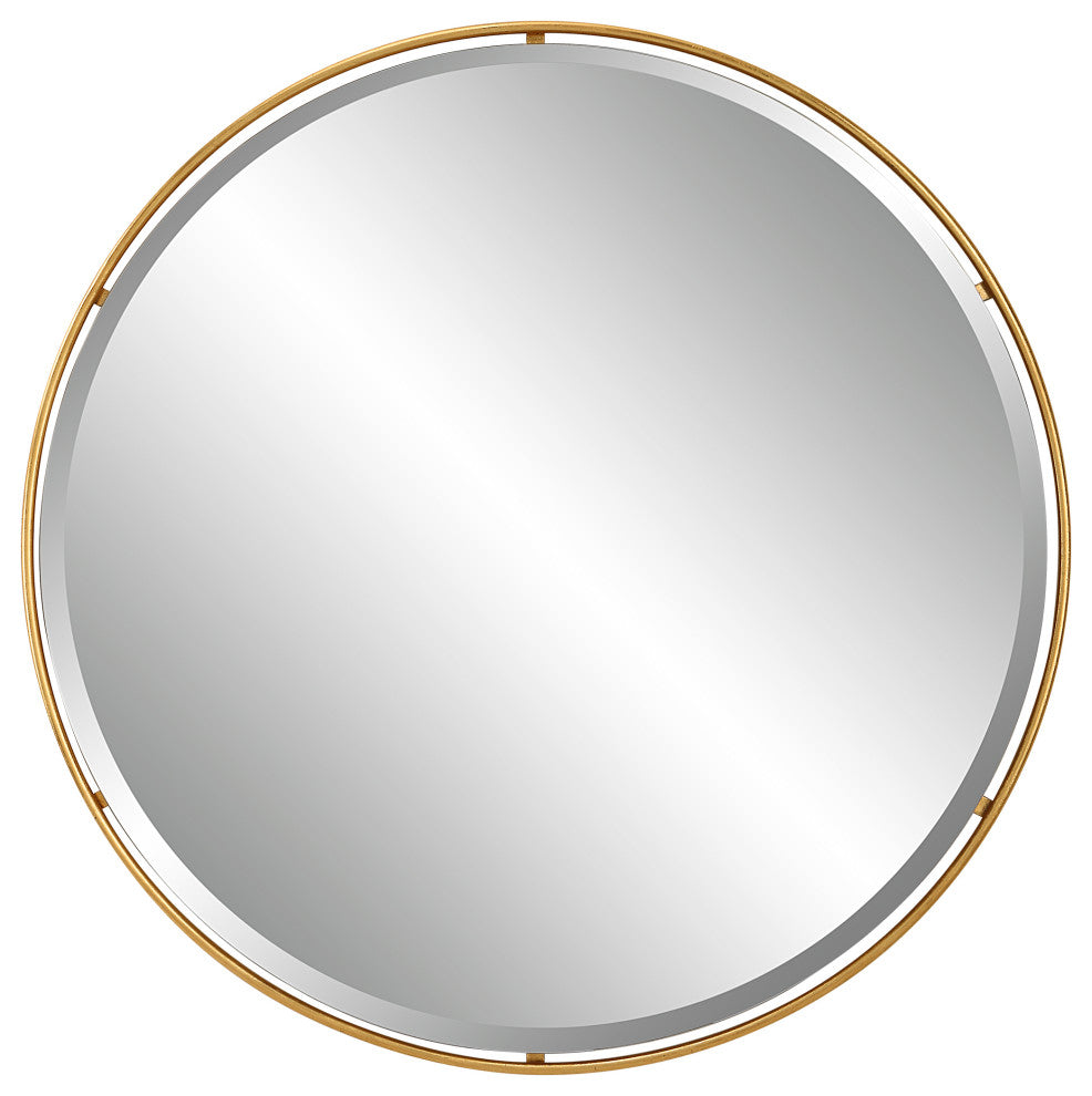 Uttermost Canillo Gold Round Mirror