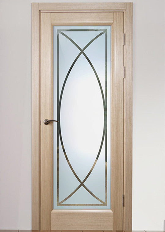 Interior Prehung Door or Interior Slab Door - Arcs - Primed - 24" x 96" -...