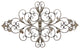 HomeRoots Champagne Ornate Scroll Metal Decor