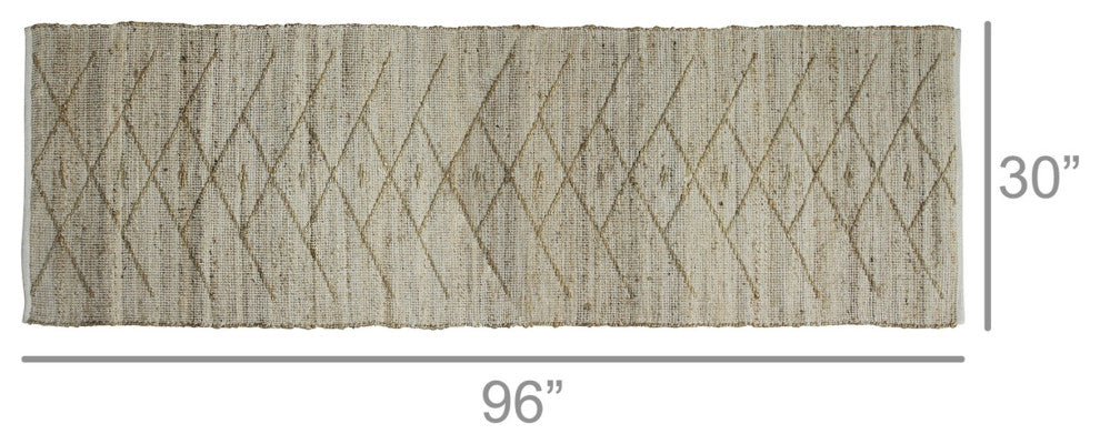 2' X 3' Beige Distressed Tribal Scatter Rug