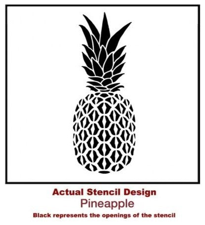 Pineapple Wall Art Stencil, Medium