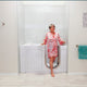 Ella Royal 32"x52" Acrylic Massage Walk-In Bathtub Inward Swing Door, Dual Drain
