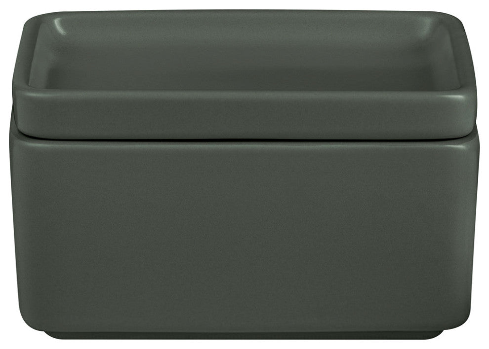 Pilar Butter Dish/Condiment Or Snack Server, Agave Green