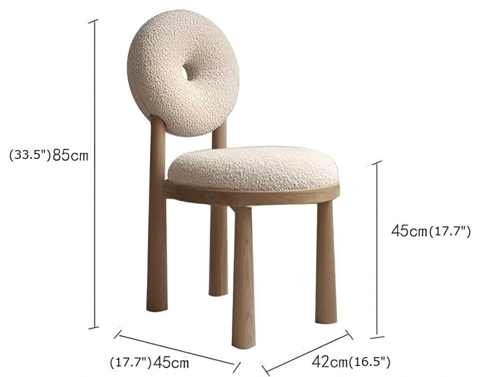 Lamb Velvet Creative Backrest Leisure Desk Chair
