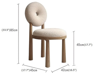 Lamb Velvet Creative Backrest Leisure Desk Chair