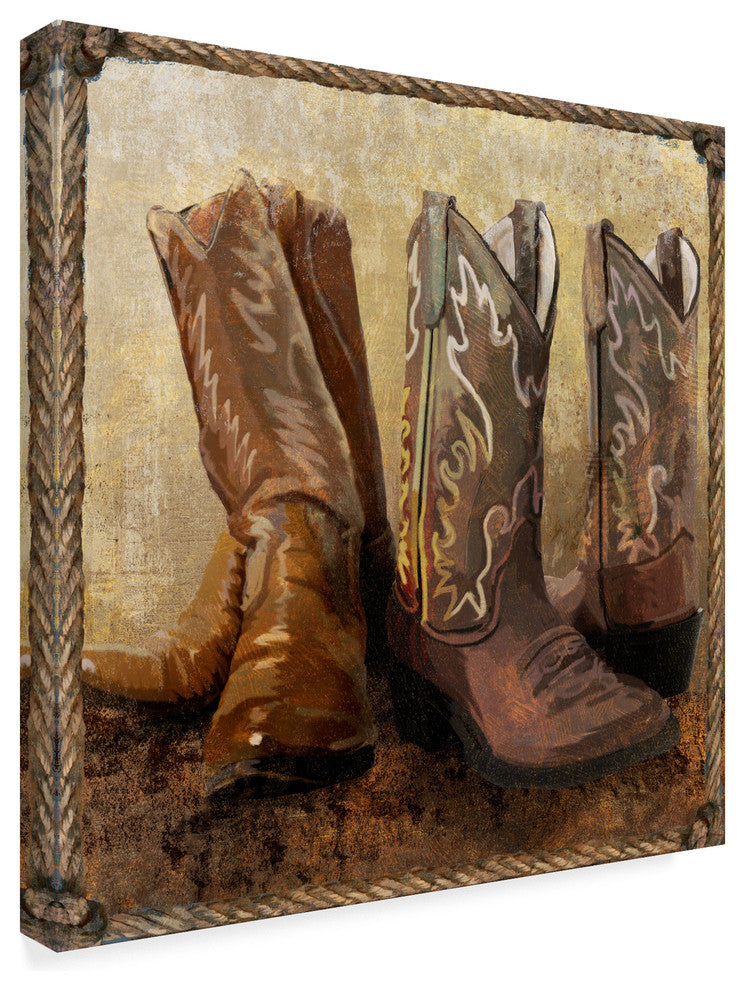 Art Licensing Studio ''Roped In Boots'' Canvas Art