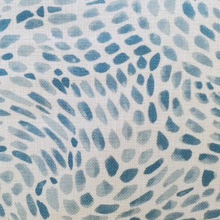 Matisse Dots Toile Blue Throw Pillow 19x19, with Polyfill Insert