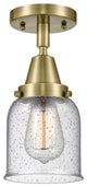 Innovations Lighting 447-1C-AB-G54-LED Small Bell 1 Light 5" Flush Mount